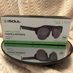 F-06 Smart Sunglasses Wireless Bluetooth Open Ear Hands Free, Black NEW