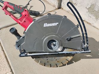 Bauer concrete saw