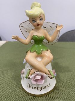 Vintage Disneyland Tinker bell Figurine Bell 1955 Disney Souvinir
