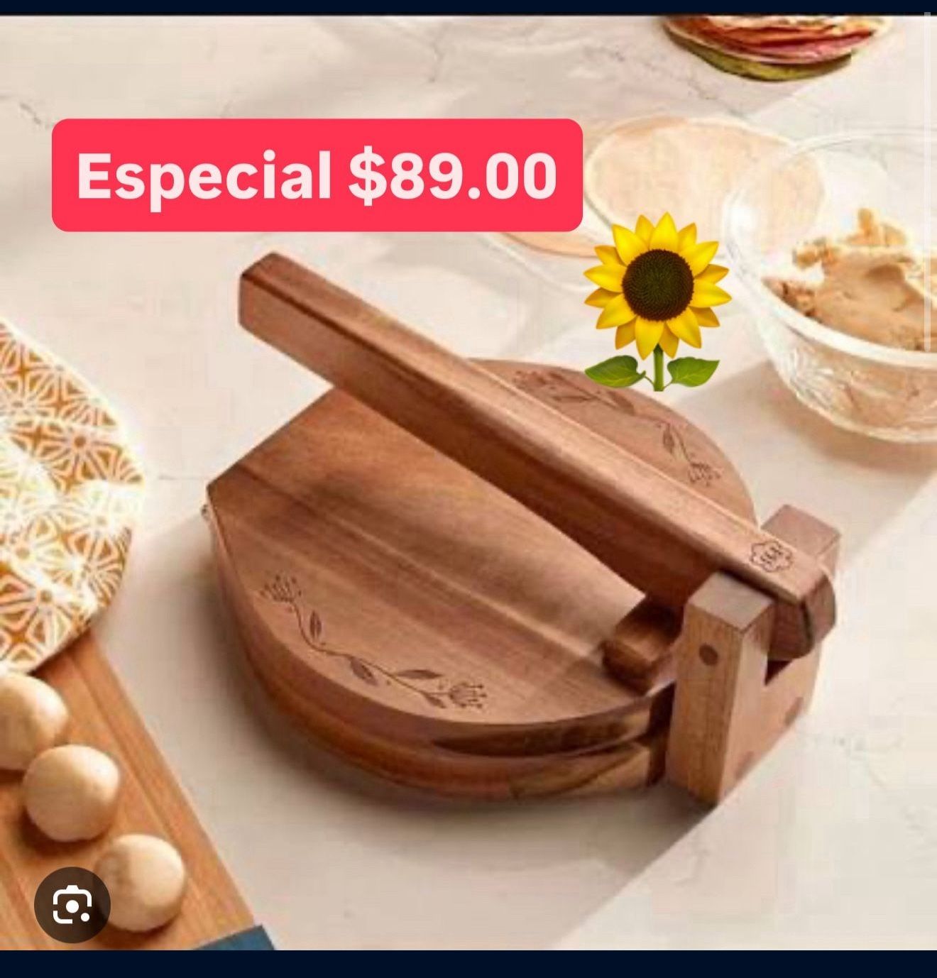 Especial Tortillería De Madera Prepara Tus Tortillas Solo $89.00 Princess House Ventas Finales