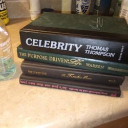 4 Books Celebrity By Thomas Thompson,,The Purpose Driven,,,The Tender Vine Heltzmann,,He's Just Not That Into You