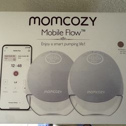 Momcozy Wearable Breast Pump, Hands Free Upgraded Mobile Flow | M9, App Discreet Control with Personalized Multi-Modes & 15 Levels, Wearable Breast Pu