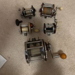 5 Vintage Fishing Reels