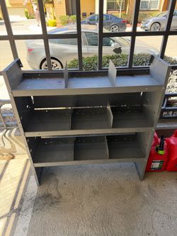 Metal Van Shelving Unit with Dividers