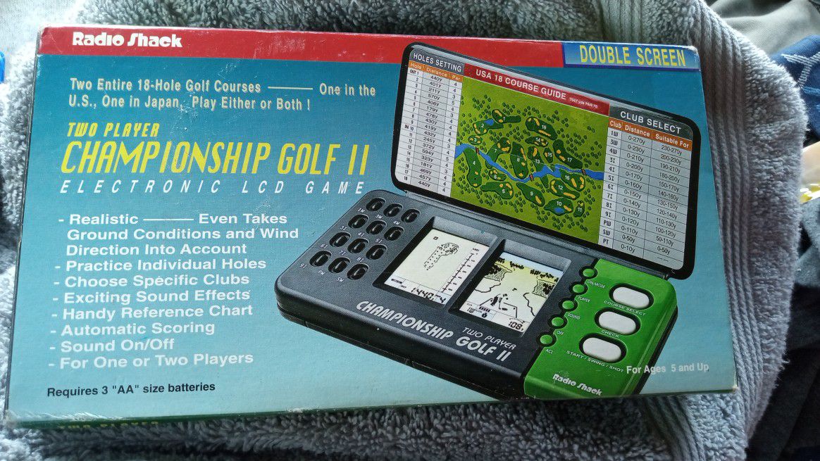 Two Player Championship Golf II Electronic LCD Game(Radio Shack, 60-2423)Vintage