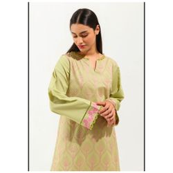Beechtree Brand Women's Embroidered Kurti / Kurta Top, Size 10 Loose Fit
