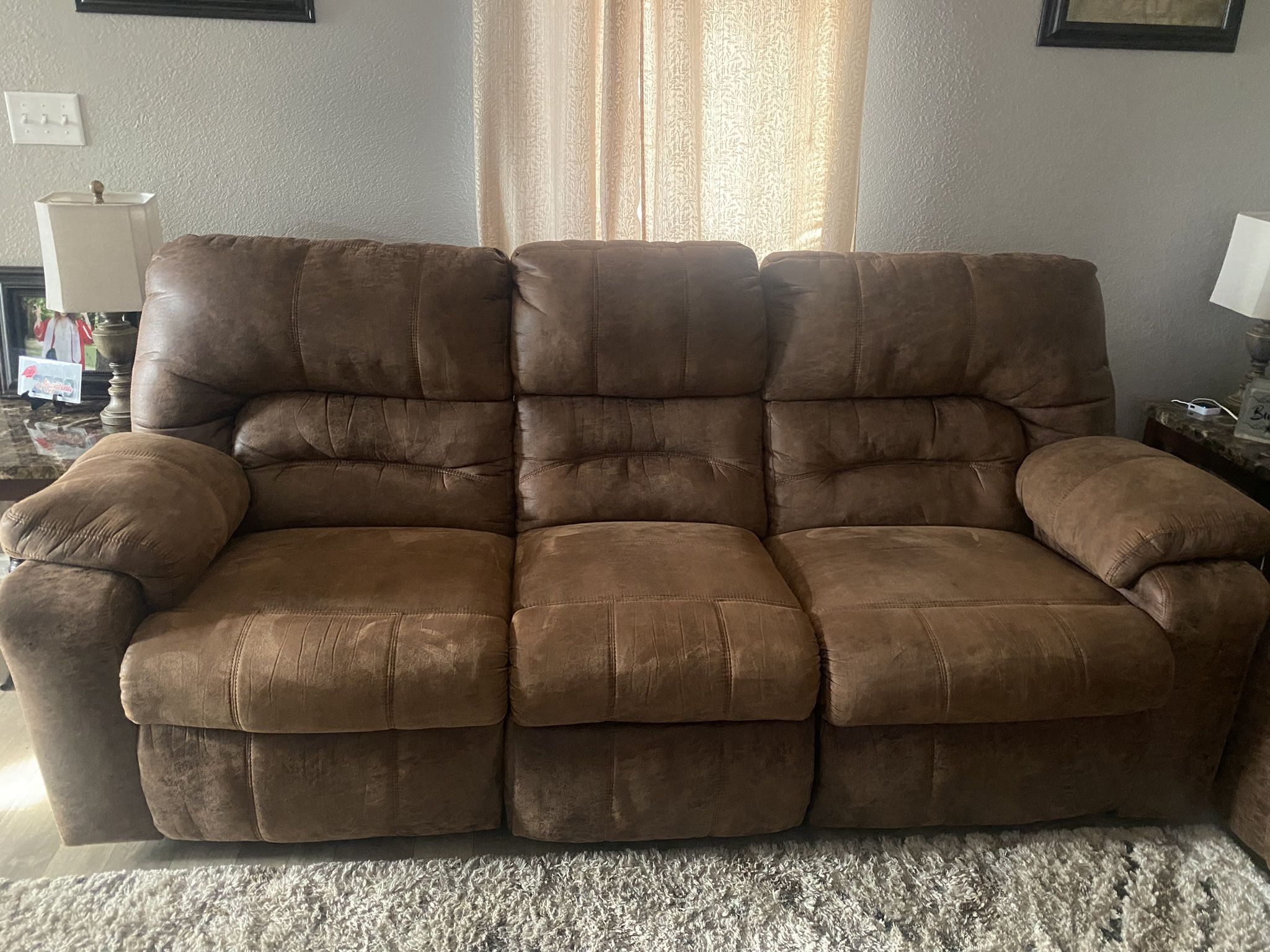 Brown couches