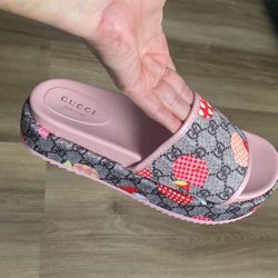 Gucci Platform Slides 