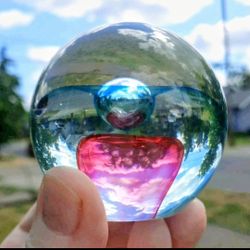 Gorgeous vintage controlled bubble paper weight 