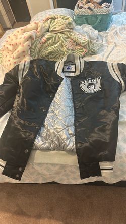 Vintage XL starter Raiders button up jacket