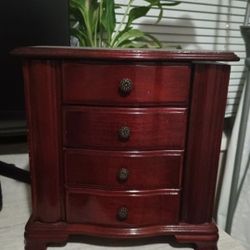 Vintage Wooden Jewelry Box
