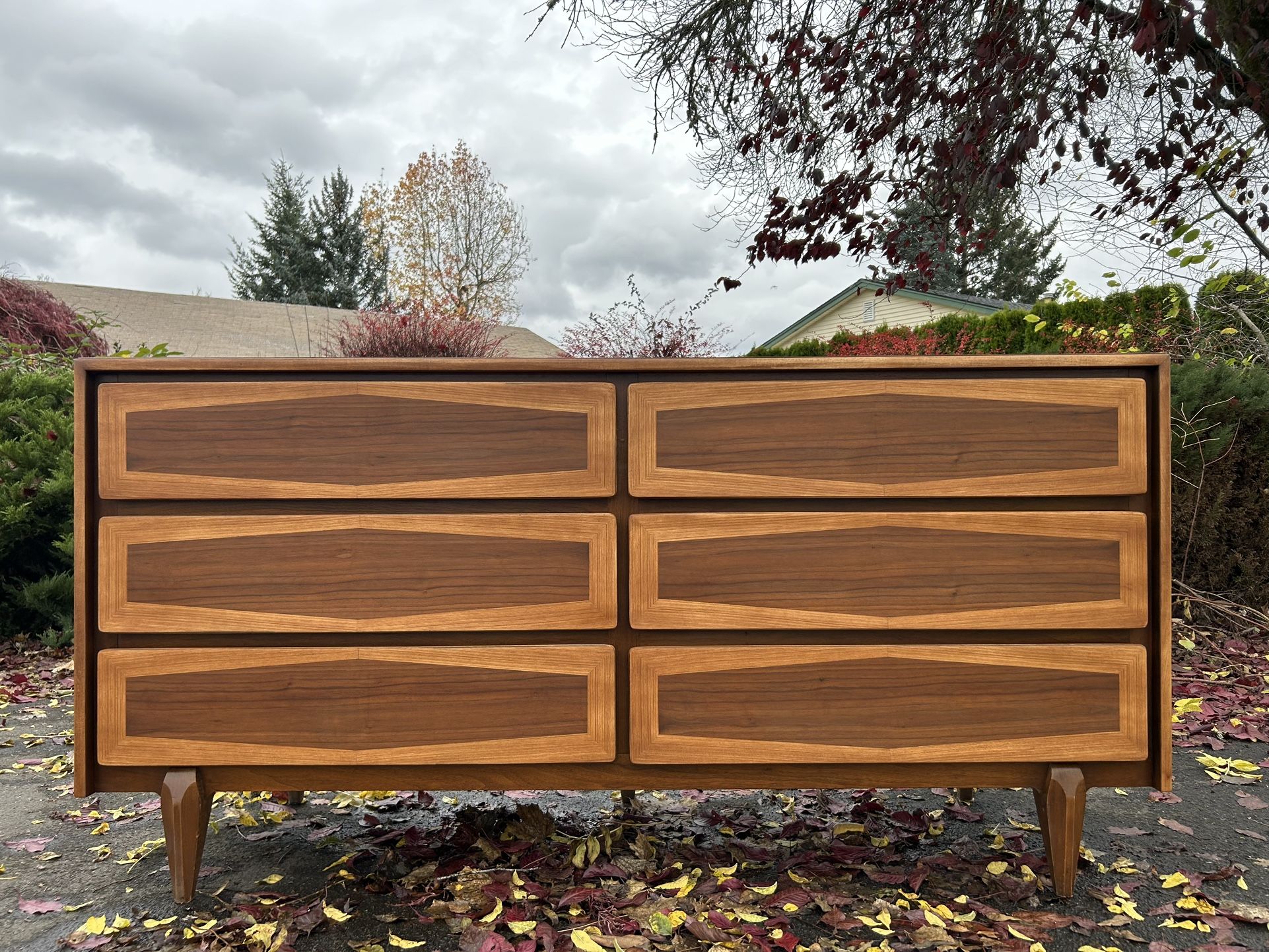 Mid Century Walnut Dresser