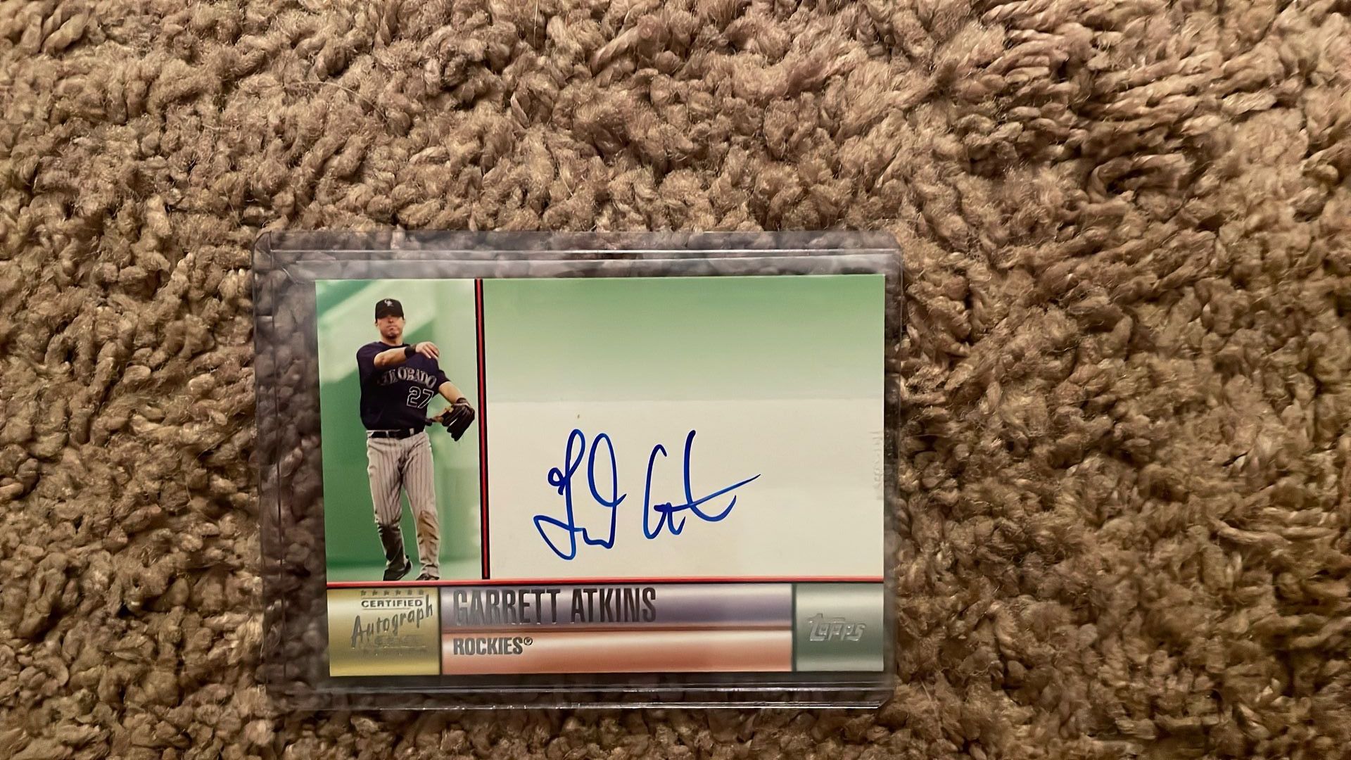 2006 Topps Garrett Atkins Autograph Card