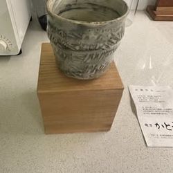 Japanese Studio Pottery by Yoshio Kato 加藤芳夫 – Mashiko Japan – Wooden Box
