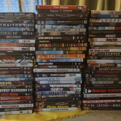 86 DVD Cases 137 Action/Adventure Movies In Total Will Not Separate