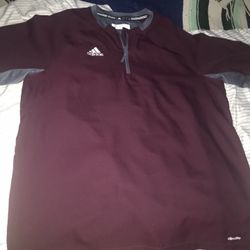 Lnew Large Adidas Zip Shirt Very Nice Only $25