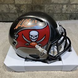 Mike Evans Signed Tampa Bay Buccaneers Superbowl LV Mini Helmet Beckett Certed