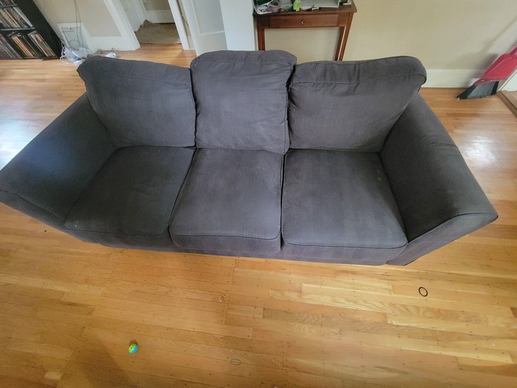 Dark Gray/Black Couch