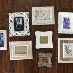 Rustic vintage photo frames