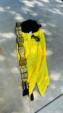 Adult size superhero cape/belt/mask