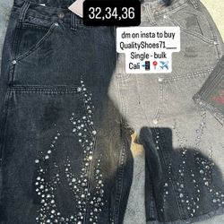 Hellstar Jean Shorts 