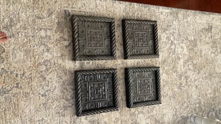 Set Of 4 Wooden Wall Decor