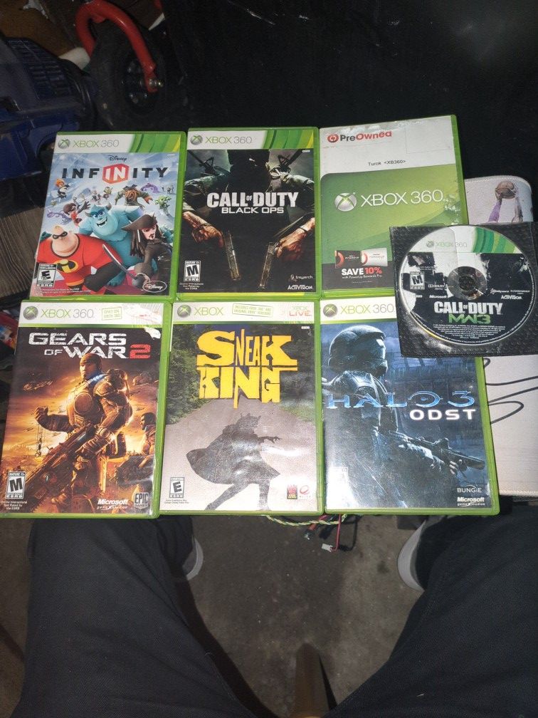 Xbox 360 Video Games Bundle With 7 Games 