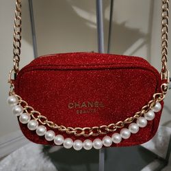 Chanel Red Beauty Bag