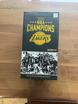 Los Angeles Lakers 2020 NBA Champions Commemorative Mini Bobblehead Set FOCO