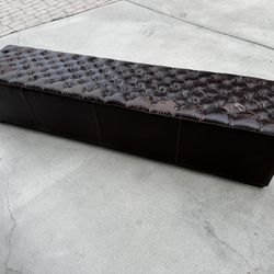 Leather Ottoman