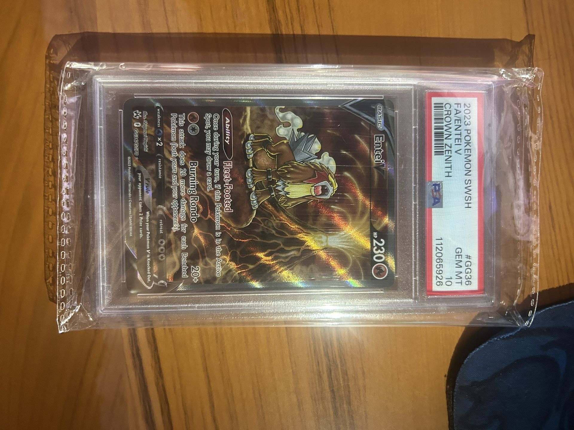 entei V psa 10 crown zenith