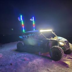 Polaris Rzr Can Am Maverick X3 Atv Quad Rock Lights Whips Chase Light