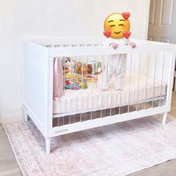 Acrylic White Crib By Delta Children