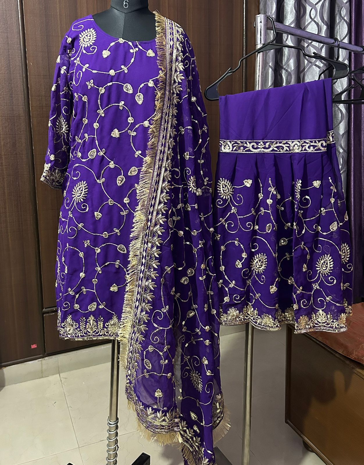 Purple Indian dress 