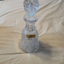 vintage lead crystal decanter