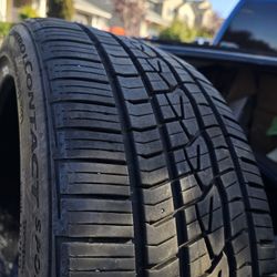 Contental Pair Of Tires. Almost New 9/32.  235 40 R18