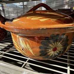 Casuelas De Barro Para Fiestas!! Salseras Con Tapadera Disponible 