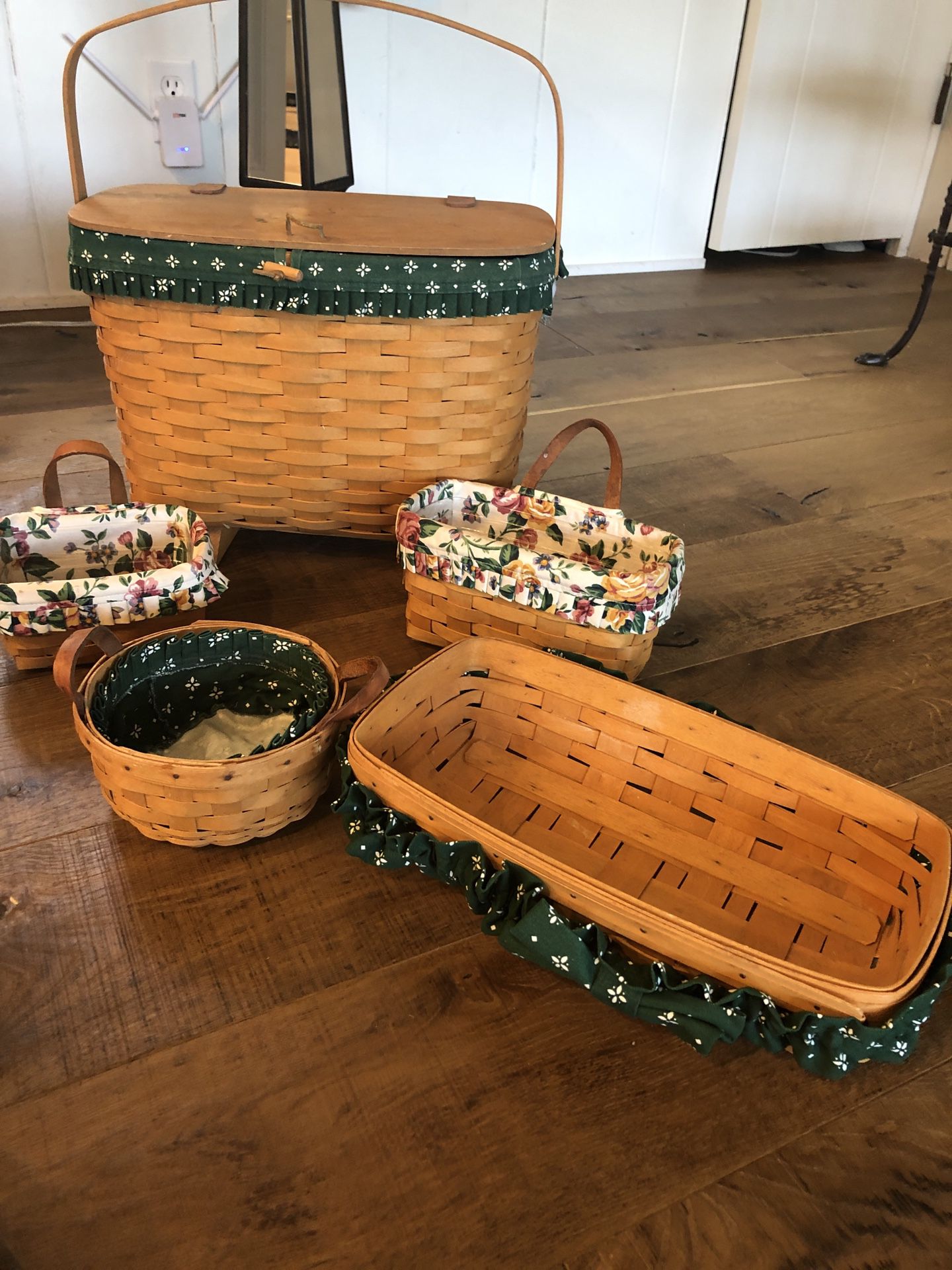 Original Longaberger basket collection. Worth over $500.