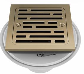 4 Inch Tile-In Shower Drain, Champagne Bronze