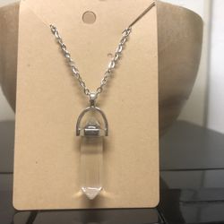 Natural Stone/Crystal Pendant Necklace