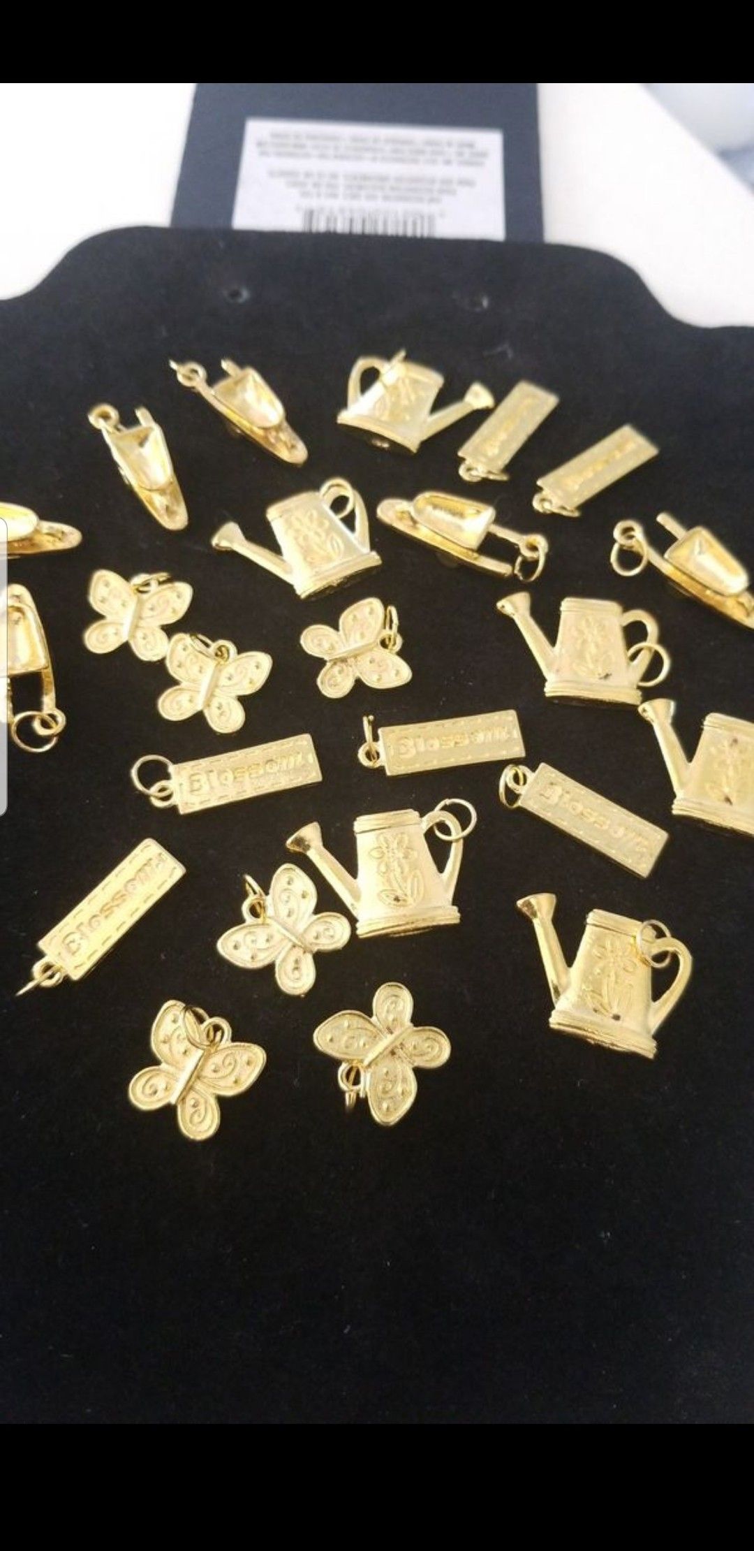 Gold charms fashion charms $2.00 each firm