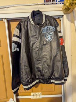 Leather raiders jacket