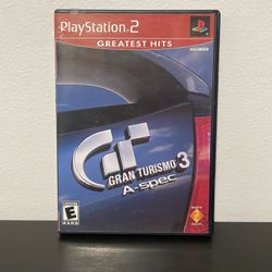 Gran Turismo 3 A-spec PS2 Sony PlayStation 2 Greatest Hits CIB Video Game 2001