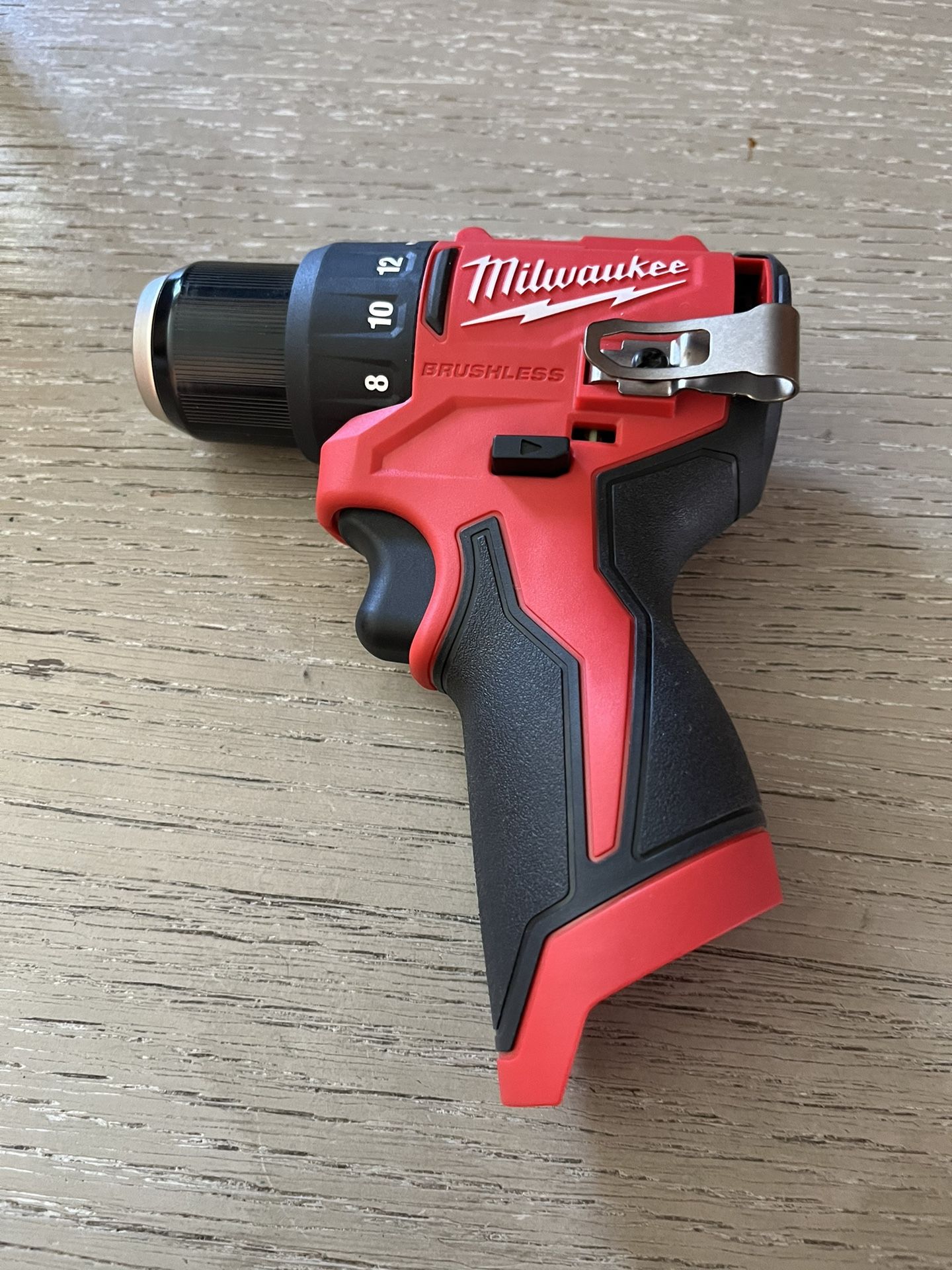 Milwaukee M12 12V Lithium-Ion Subcompact Brushless Cordless 3/8 in. Drill Driver (Tool-Only)