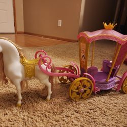 Princess Carriage With Horse