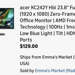 Acer Monitor