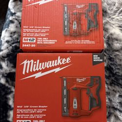 Milwaukee M12 3/8 Crown Stapler (tool Only) 