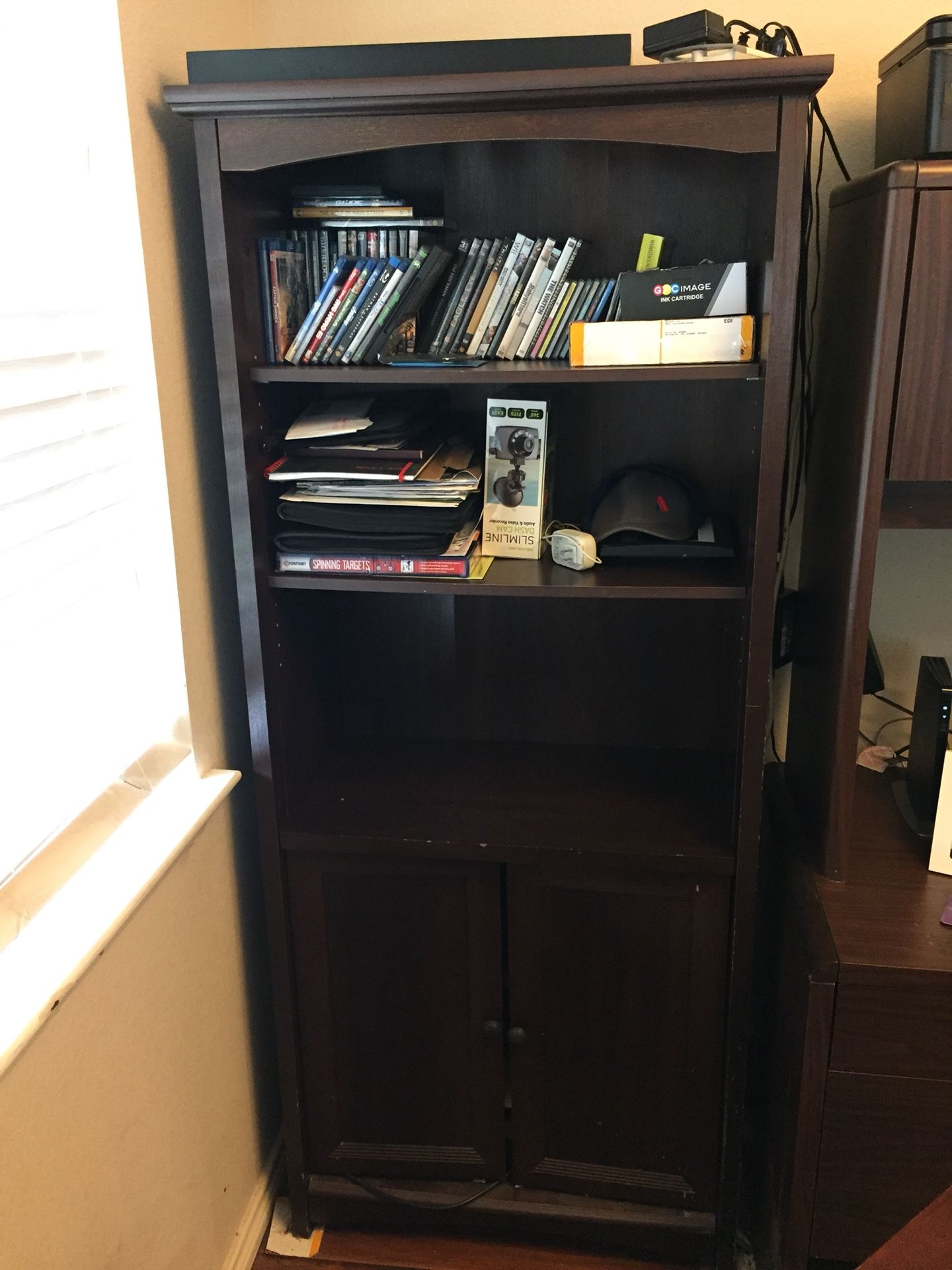 Book shelf with cabinets $50 OBO