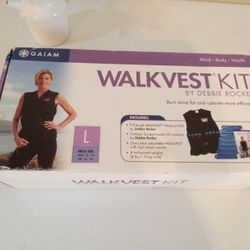 NIB Weighted Walk Vest Kit w/ Adjustable Vest, Weights, Workout DVD 