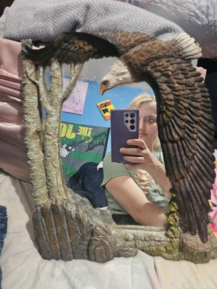 Vintage Soaring Eagle Mirror